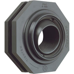 Hayward - Plastic Pipe Fittings; Type: Bulkhead Fitting ; Fitting Size: 3 (Inch); End Connections: FNPT x FNPT ; Material: PVC ; Schedule: 80 ; Maximum Pressure (psi): 150.00 - Exact Industrial Supply