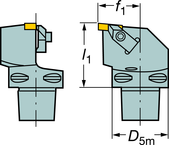 C6-TLER-45065-3 Capto® and SL Turning Holder - First Tool & Supply