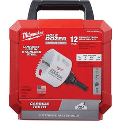 Milwaukee Tool - Hole Saw Kits Minimum Saw Diameter (Inch): 7/8 Maximum Saw Diameter (Inch): 2-1/2 - First Tool & Supply