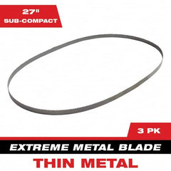 Milwaukee Tool - 27" x 0.8" x 0.02" 12-14 TPI Bi-Metal Portable Band Saw Blade - First Tool & Supply