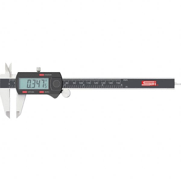 SPI - 0 to 150mm Range, 0.01mm Resolution, Electronic Caliper - First Tool & Supply