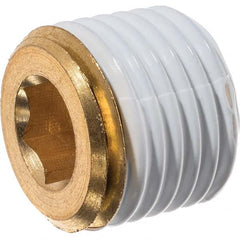 USA Sealing - 1/4" Brass Pipe Hex Socket Plug - First Tool & Supply