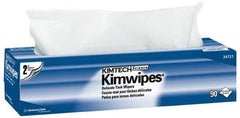 Kimtech - Dry Clean Room/Lab/Critical Task Wipes - Pop-Up, 16-5/8" x 14-3/4" Sheet Size, White - First Tool & Supply