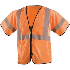 OccuNomix - Size 2X/3XL HI-Vis Orange Mesh General Purpose High Visibility Vest - First Tool & Supply