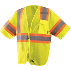 OccuNomix - Size XL Hi-Vis Yellow Mesh General Purpose High Visibility Vest - First Tool & Supply