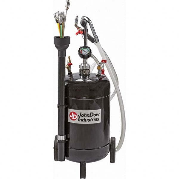 JohnDow - Oil Drain Containers Type: Pressurized Evacuation Drain w/Casters Container Size: 6 Gal. - First Tool & Supply