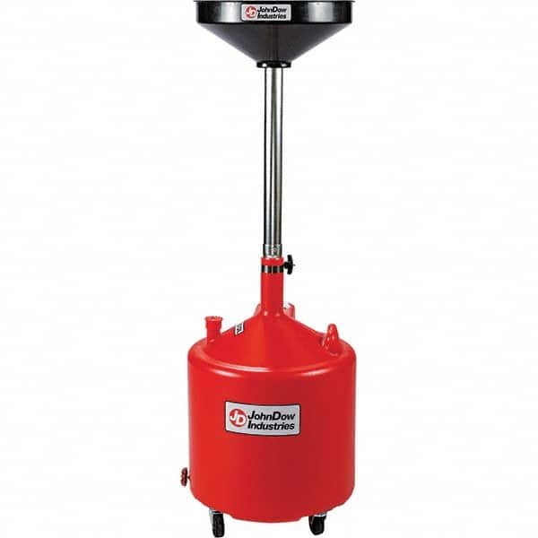 JohnDow - Oil Drain Containers Type: Pressurized Evacuation Drain w/Casters Container Size: 18 Gal. - First Tool & Supply