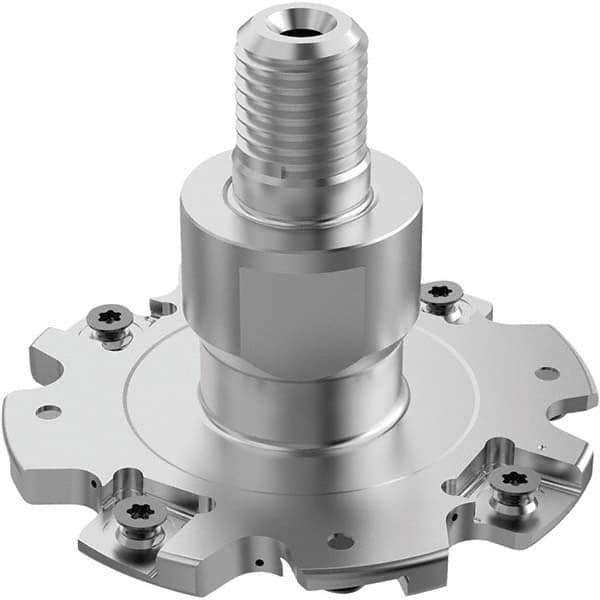 Seco - Combimaster Connection, 1/4" Cutting Width, 0.9606" Depth of Cut, 3" Cutter Diam, 8 Tooth Indexable Slotting Cutter - First Tool & Supply