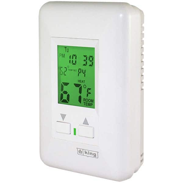 King Electric - Thermostats Type: Hydronic Thermostat Style: Line Voltage Wall Thermostat - First Tool & Supply