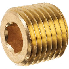 USA Sealing - 3/4" Brass Pipe Hex Socket Plug - First Tool & Supply