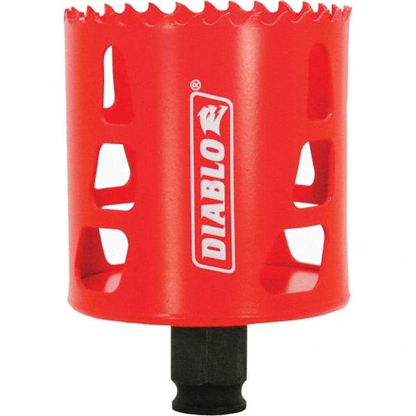 Freud - 2-1/2" Diam, 2-3/8" Cutting Depth, Hole Saw - Bi-Metal Saw, Toothed Edge - First Tool & Supply