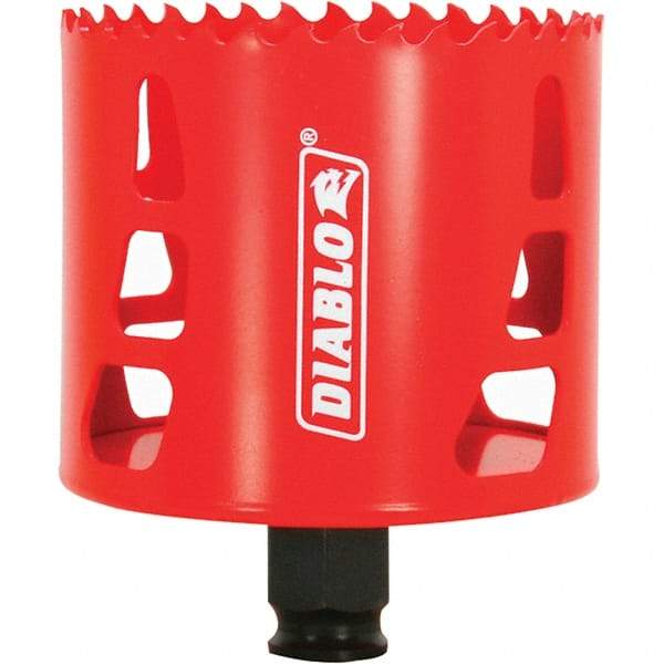 Freud - 3" Diam, 2-3/8" Cutting Depth, Hole Saw - Bi-Metal Saw, Toothed Edge - First Tool & Supply