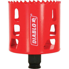 Freud - 2-3/4" Diam, 2-3/8" Cutting Depth, Hole Saw - Bi-Metal Saw, Toothed Edge - First Tool & Supply