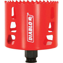 Freud - 3-1/8" Diam, 2-3/8" Cutting Depth, Hole Saw - Bi-Metal Saw, Toothed Edge - First Tool & Supply