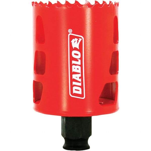 Freud - 2-1/8" Diam, 2-3/8" Cutting Depth, Hole Saw - Bi-Metal Saw, Toothed Edge - First Tool & Supply