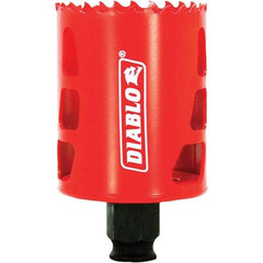 Freud - 2-1/8" Diam, 2-3/8" Cutting Depth, Hole Saw - Bi-Metal Saw, Toothed Edge - First Tool & Supply