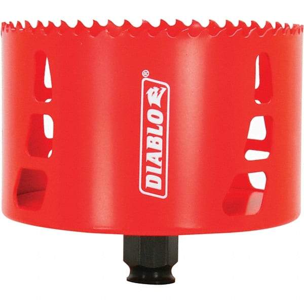 Freud - 4-1/8" Diam, 2-3/8" Cutting Depth, Hole Saw - Bi-Metal Saw, Toothed Edge - First Tool & Supply