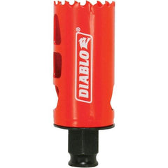 Freud - 1-3/8" Diam, 2-3/8" Cutting Depth, Hole Saw - Bi-Metal Saw, Toothed Edge - First Tool & Supply