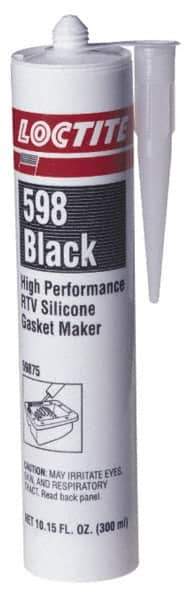 Loctite - 300ml High Performance RTV Silicone Gasket Maker - -75 to 625°F, Black, Comes in Cartridge - First Tool & Supply