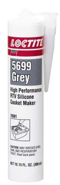 Loctite - 300ml High Performance RTV Silicone Gasket Maker - -75 to 625°F, Grey, Comes in Cartridge - First Tool & Supply