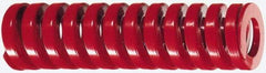 Dayton Lamina - 2" Hole Diam, 1" Rod Diam, 4-1/2" Free Length, Red Die Spring - 123 Lb Max Deflection, 1.35" Max Deflection, Heavy Duty, Chromium Vanadium Steel - First Tool & Supply