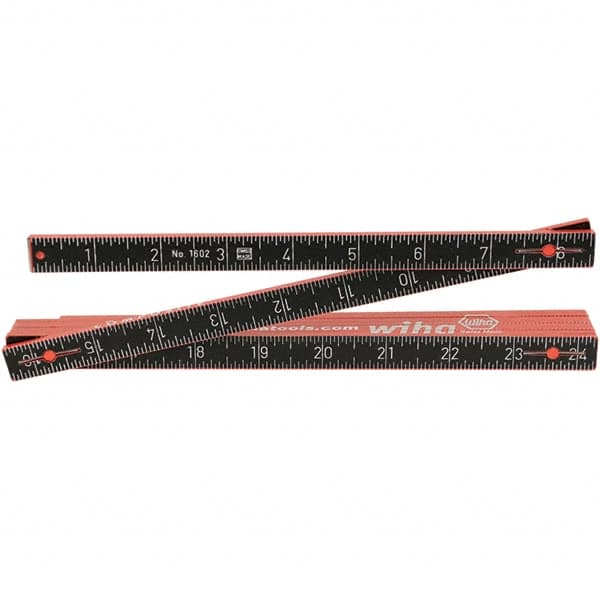 Wiha - Folding Rules Overall Length (Feet): 6.50 Graduation (Inch): 1/16 - First Tool & Supply