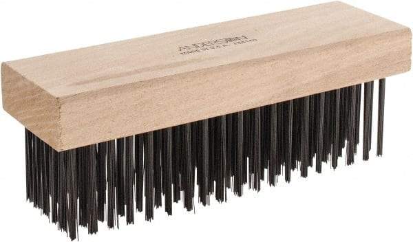 Anderson - 6 Rows x 19 Columns Steel Scratch Brush - 7-1/2" OAL - First Tool & Supply