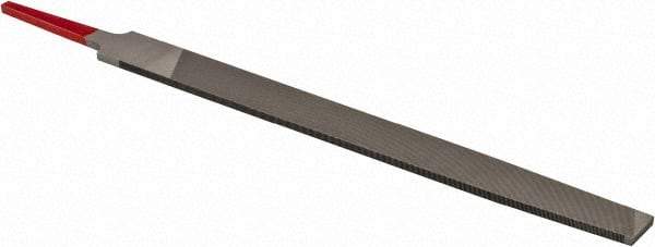 Simonds File - 8" Long, Smooth Cut, Mill American-Pattern File - Single Cut, Tang - First Tool & Supply