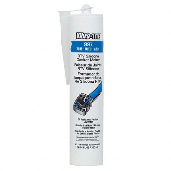 Vibra-Tite - 300 mL Cartridge, Blue RTV Silicone Gasket Maker - First Tool & Supply