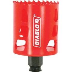 Freud - 2-3/8" Diam, 2-3/8" Cutting Depth, Hole Saw - Bi-Metal Saw, Toothed Edge - First Tool & Supply