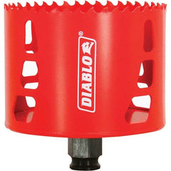 Freud - 3-1/2" Diam, 2-3/8" Cutting Depth, Hole Saw - Bi-Metal Saw, Toothed Edge - First Tool & Supply