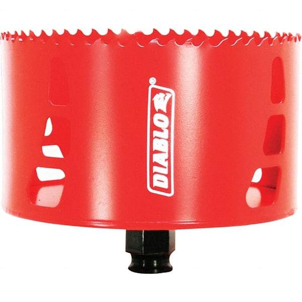 Freud - 4-1/2" Diam, 2-3/8" Cutting Depth, Hole Saw - Bi-Metal Saw, Toothed Edge - First Tool & Supply