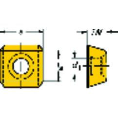 SDKX 15 06 08 Grade H13A Milling Insert - First Tool & Supply