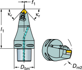 C6-DCMNN-00090-16 Capto® and SL Turning Holder - First Tool & Supply