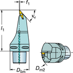 C6-SVMBL-00130-16 Capto® and SL Turning Holder - First Tool & Supply