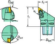 C5-CDJNR-35060-15-4 Capto® and SL Turning Holder - First Tool & Supply