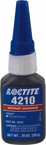 Loctite - 20 Gal Bottle Black Instant Adhesive - 24 hr Full Cure Time - First Tool & Supply