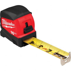 Milwaukee Tool - 16' x 1-3/16" Yellow/Black Blade Tape Measure - First Tool & Supply