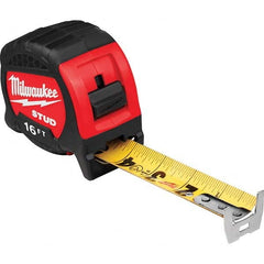 Milwaukee Tool - 16' x 1-5/16" Yellow/Black Blade Tape Measure - First Tool & Supply