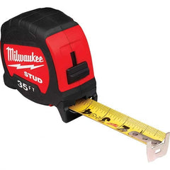 Milwaukee Tool - 35' x 1-5/16" Yellow/Black Blade Tape Measure - First Tool & Supply