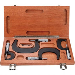 TESA Brown & Sharpe - Mechanical Outside Micrometer Sets Minimum Measurement (Inch): 0 Minimum Measurement (Decimal Inch): 0 - First Tool & Supply