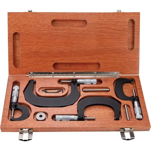 TESA Brown & Sharpe - Mechanical Outside Micrometer Sets Minimum Measurement (Inch): 0 Minimum Measurement (Decimal Inch): 0 - First Tool & Supply