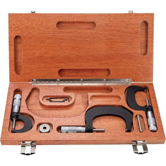 TESA Brown & Sharpe - Mechanical Outside Micrometer Sets Minimum Measurement (Inch): 0 Minimum Measurement (Decimal Inch): 0 - First Tool & Supply