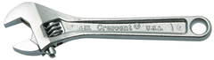 1/2" Opening - 4" OAL - Adjustable Wrench Chrome - First Tool & Supply