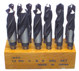 13 Pc. HSS Reduced Shank Drill Set - First Tool & Supply