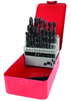 29 Pc. 1/16" - 1/2" by 64ths HSS Surface Treated Jobber Drill Set - First Tool & Supply