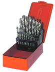 25 Pc. 1mm - 13mm by .5mm Cobalt Surface Treated Jobber Drill Set - First Tool & Supply