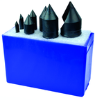 7 Pc. 60°-1/4; 3/8; 1/2; 5/8; 3/4; 1 HSS Uniflute Countersink Set - First Tool & Supply