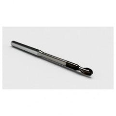 1mm - 5mm Shank - 1.5mm LOC - 38mm OAL 2 FL Ball Nose Carbide End Mill with 9mm Reach-Nano Coated - First Tool & Supply