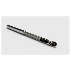 4mm Dia. - 5mm LOC - 57mm OAL 2 FL Ball Nose Carbide End Mill with 5mm Reach-Nano Coated - First Tool & Supply